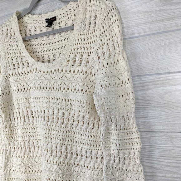 DANA BUCHMAN Open Knit Sweater L - Picture 5 of 7